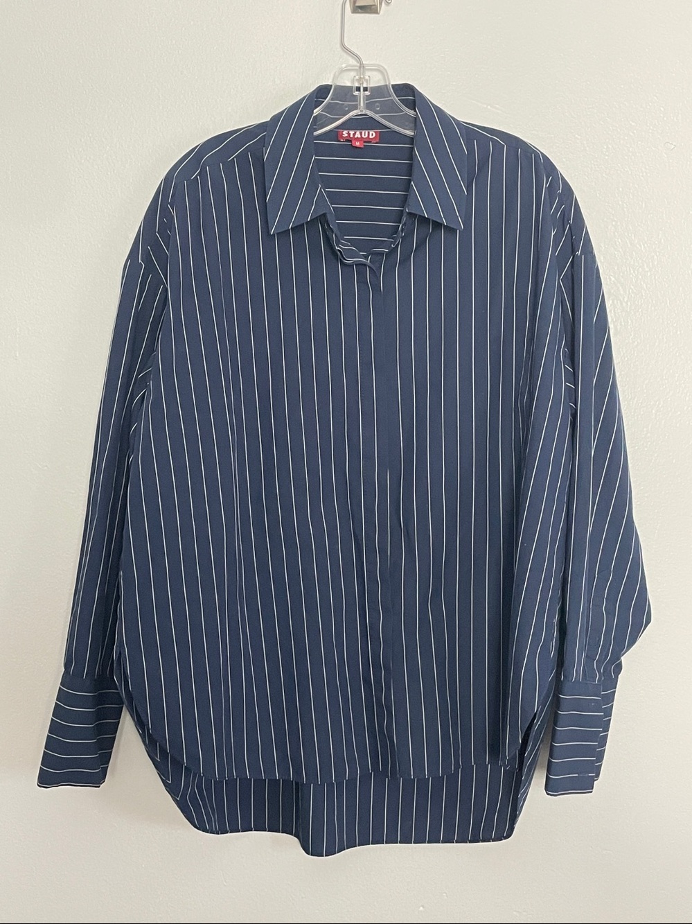 Staud Oversized Women’s Button Down Striped Shirt Size M